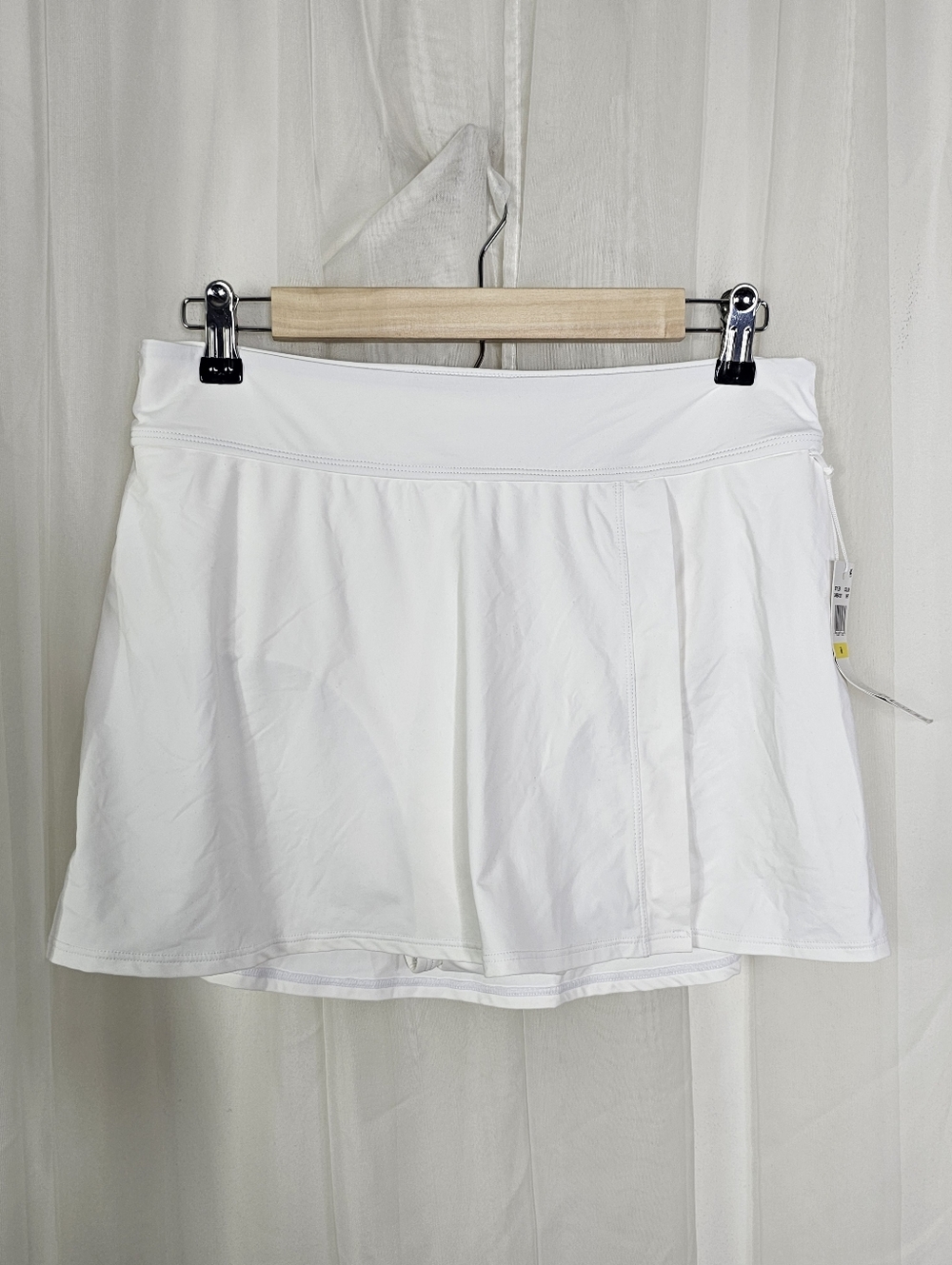 Anne Cole White Swim Skirt Bottom Size Medium
